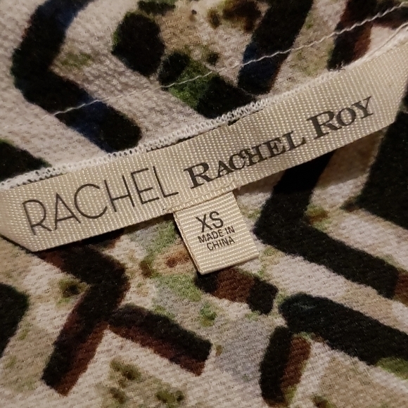 RACHEL ROY Tribal pattern tank top black white XS - Picture 7 of 7